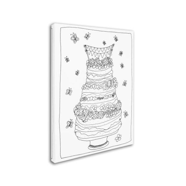 Kim Kosirog 'Fancy Cake' Canvas Art,14x19